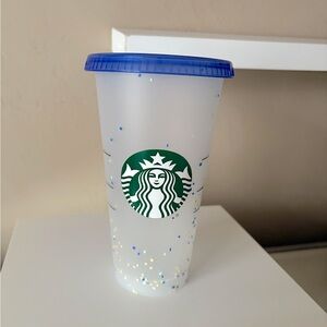 Starbucks Frosted Tumbler Cup With Confetti Design • 24oz